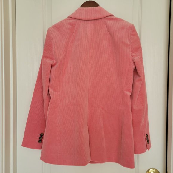 NWOT J. Crew Parke Corduroy blazer in pale blush pink TRADE ONLY - Picture 4 of 15